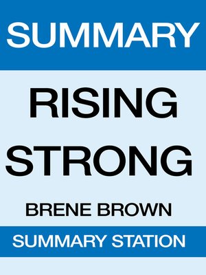 cover image of Rising Strong Summary